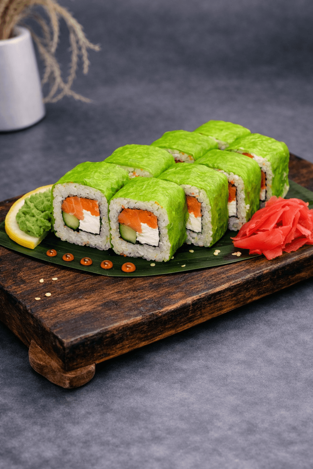 Маменори с лососем